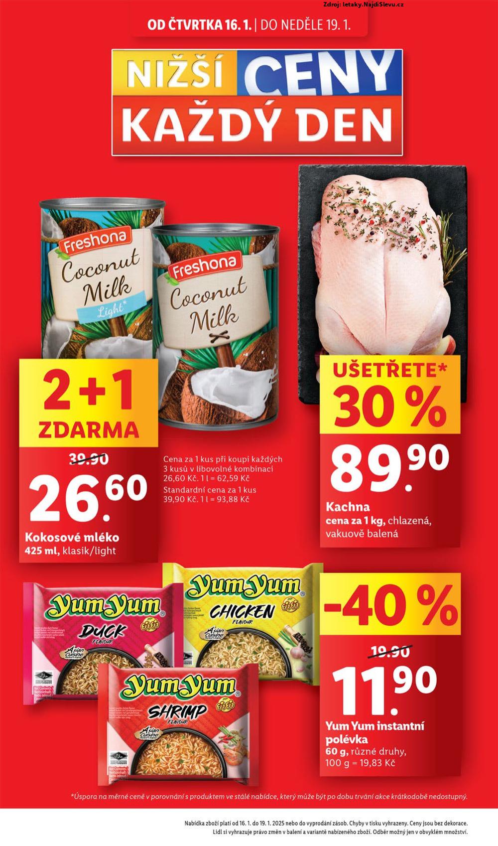 Strana 2 - letk Lidl (16. 1. - 19. 1. 2025)