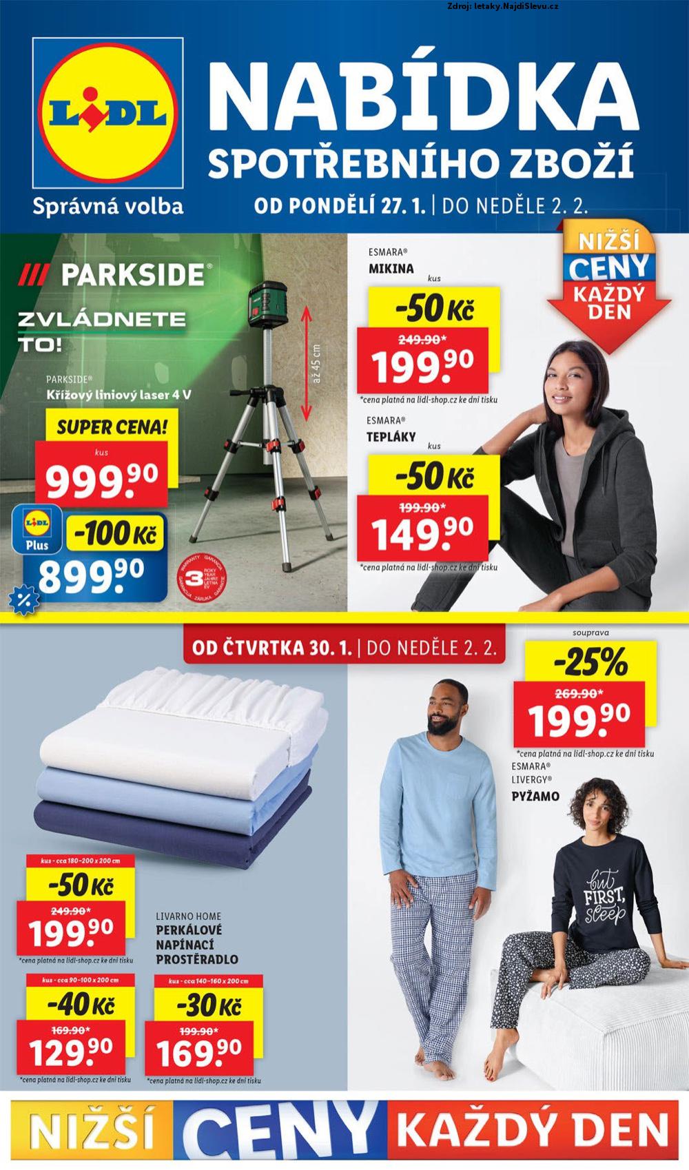 Strana 1 - letk Lidl (27. 1. - 2. 2. 2025)