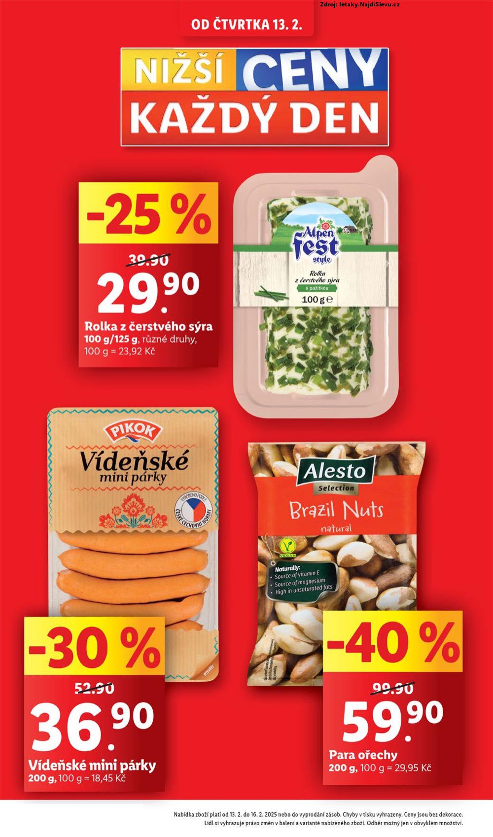 Strana 2 - letk Lidl (13. 2. - 16. 2. 2025)