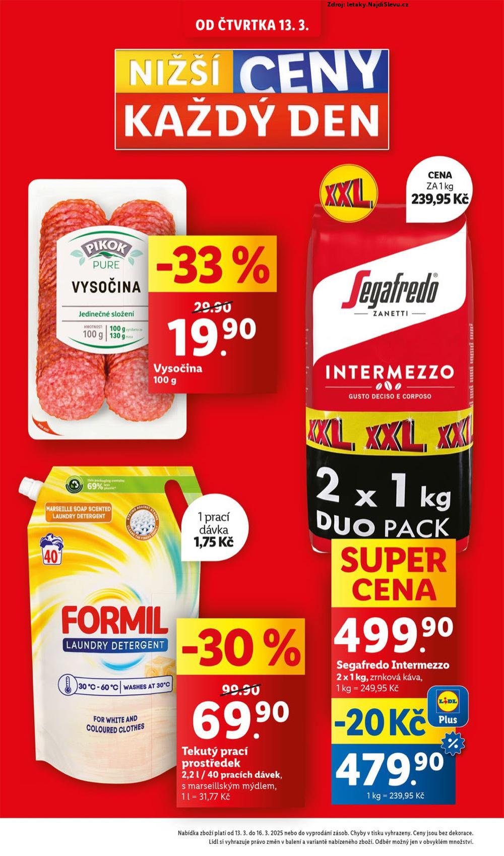 Strana 2 - letk Lidl (13. 3. - 16. 3. 2025)