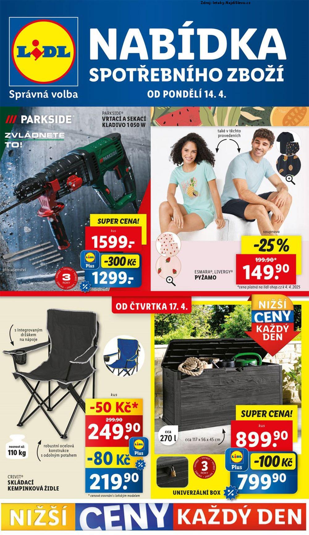Strana 1 - leták Lidl (14. 4. - 20. 4. 2025)