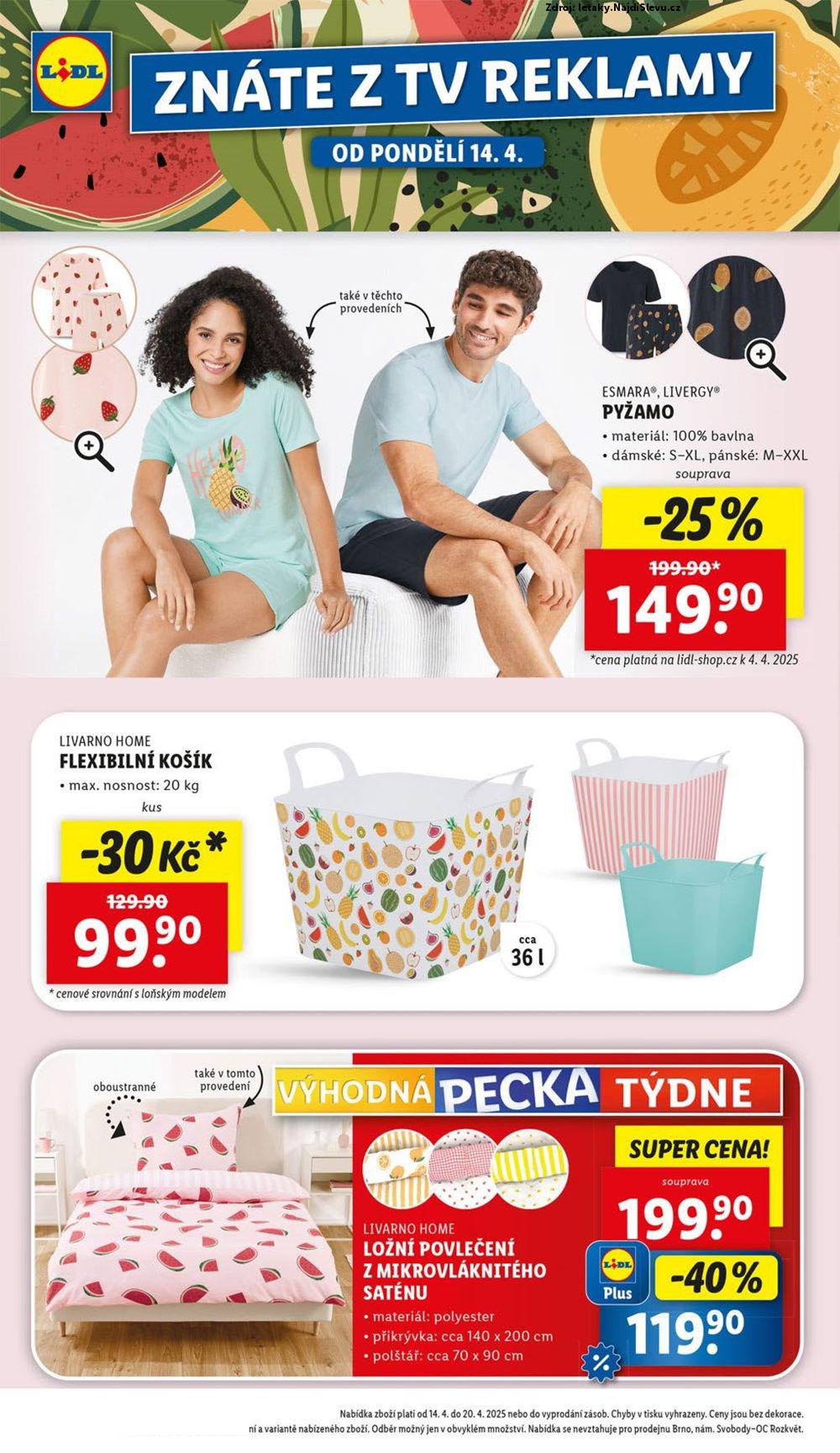 Strana 2 - letk Lidl (14. 4. - 20. 4. 2025)