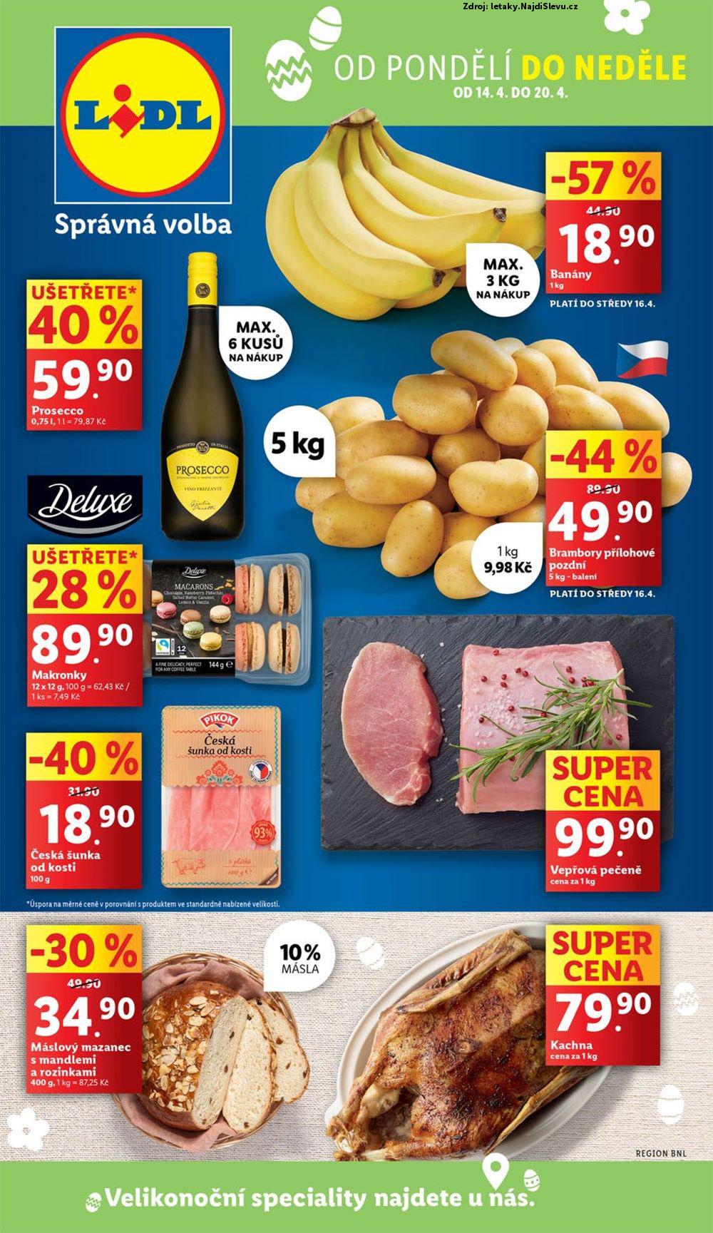 Strana 1 - leták Lidl (14. 4. - 20. 4. 2025)
