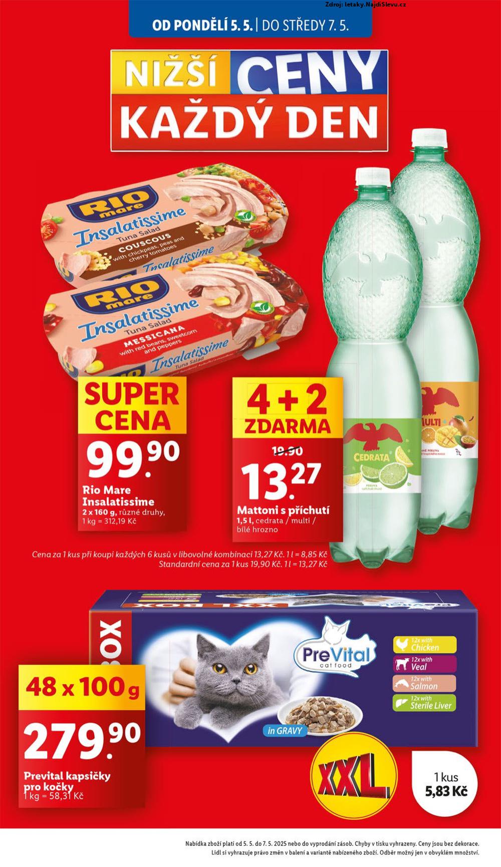 Strana 2 - letk Lidl (5. 5. - 11. 5. 2025)