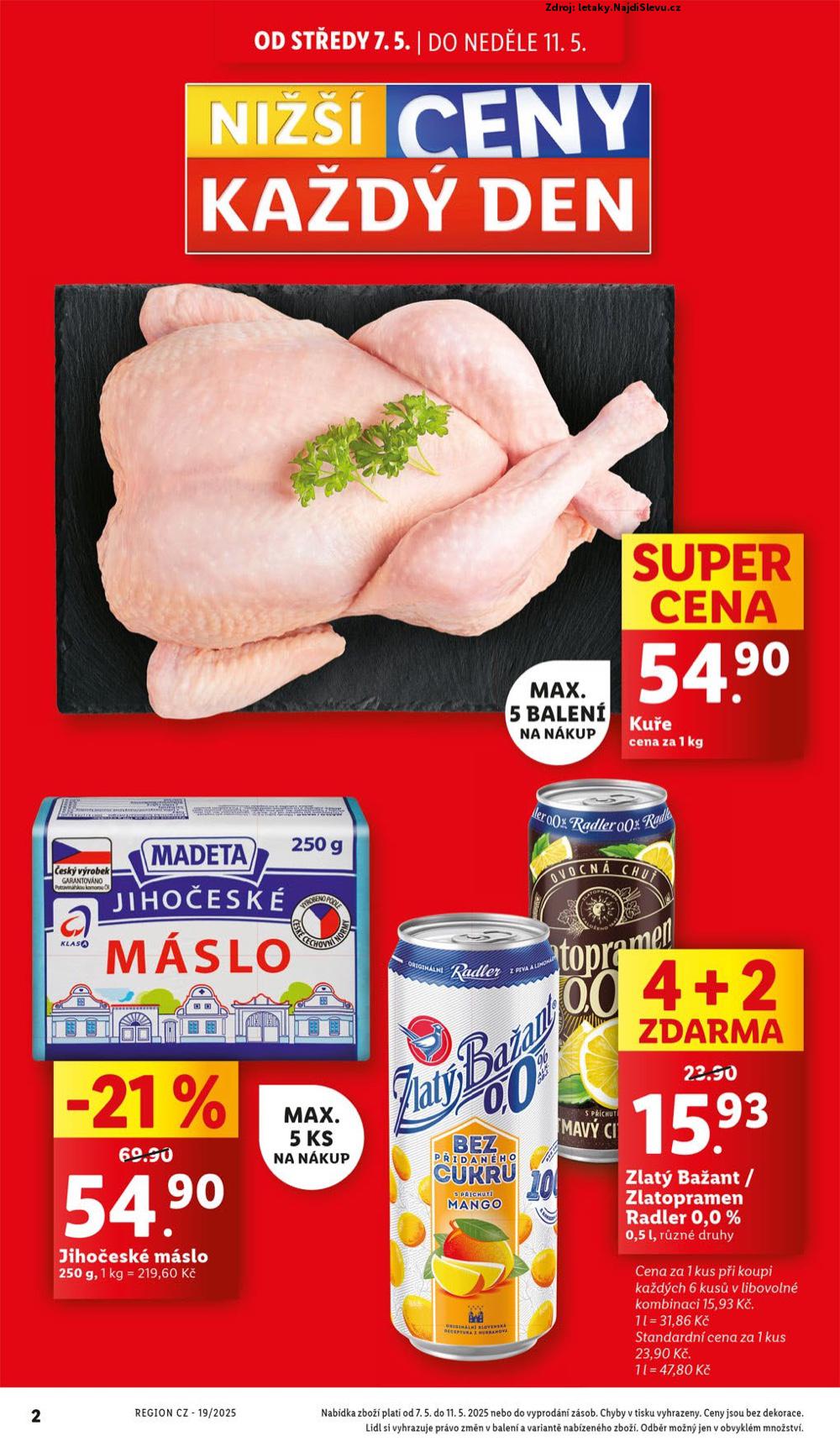 Strana 2 - leták Lidl (7. 5. - 11. 5. 2025)