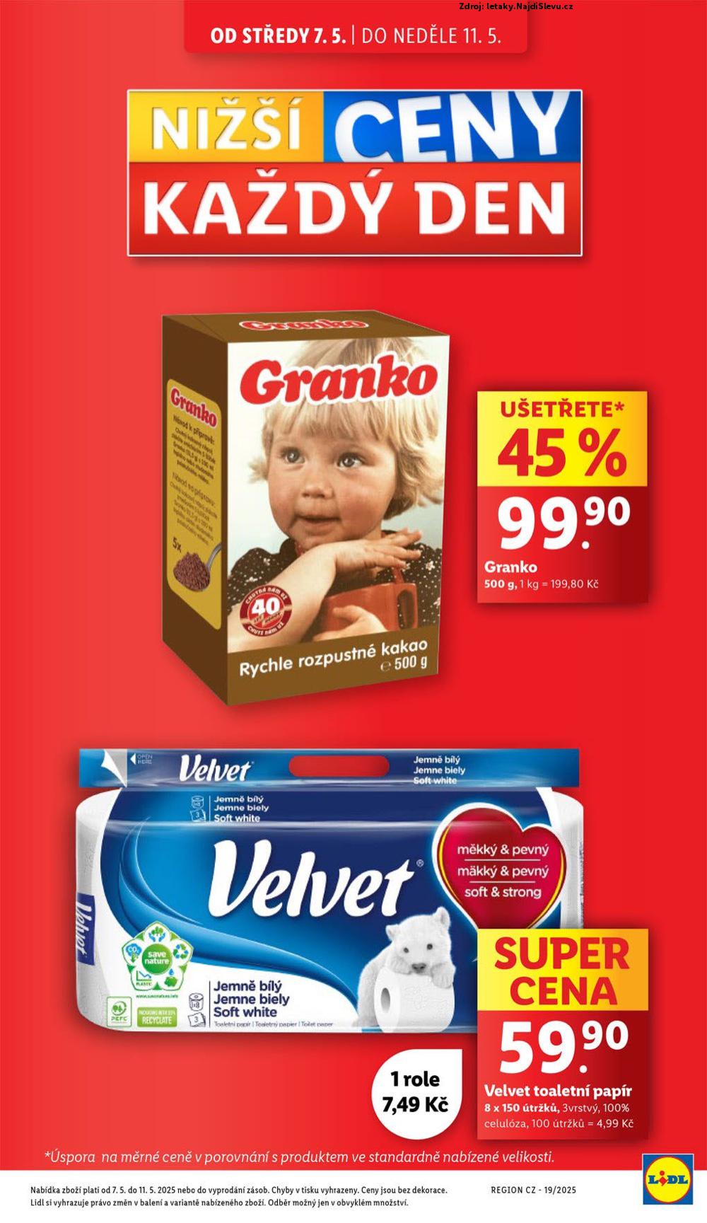 Strana 5 - letk Lidl (7. 5. - 11. 5. 2025)
