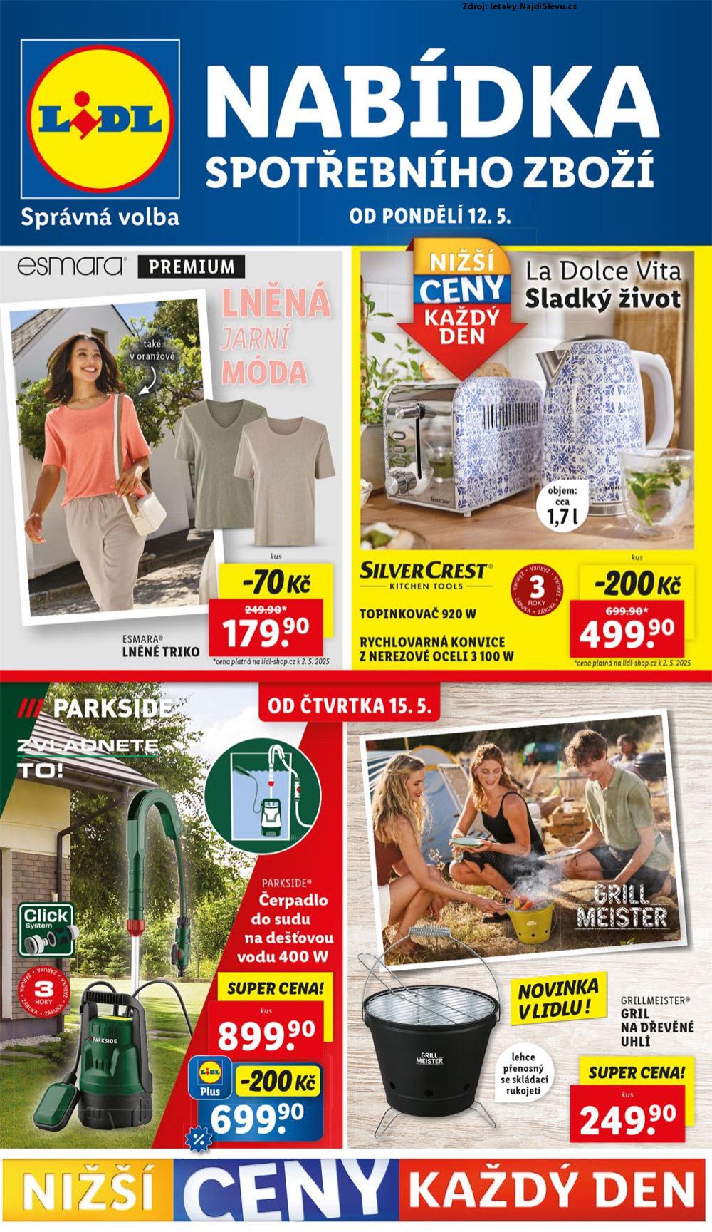 Strana 1 - leták Lidl (12. 5. - 18. 5. 2025)