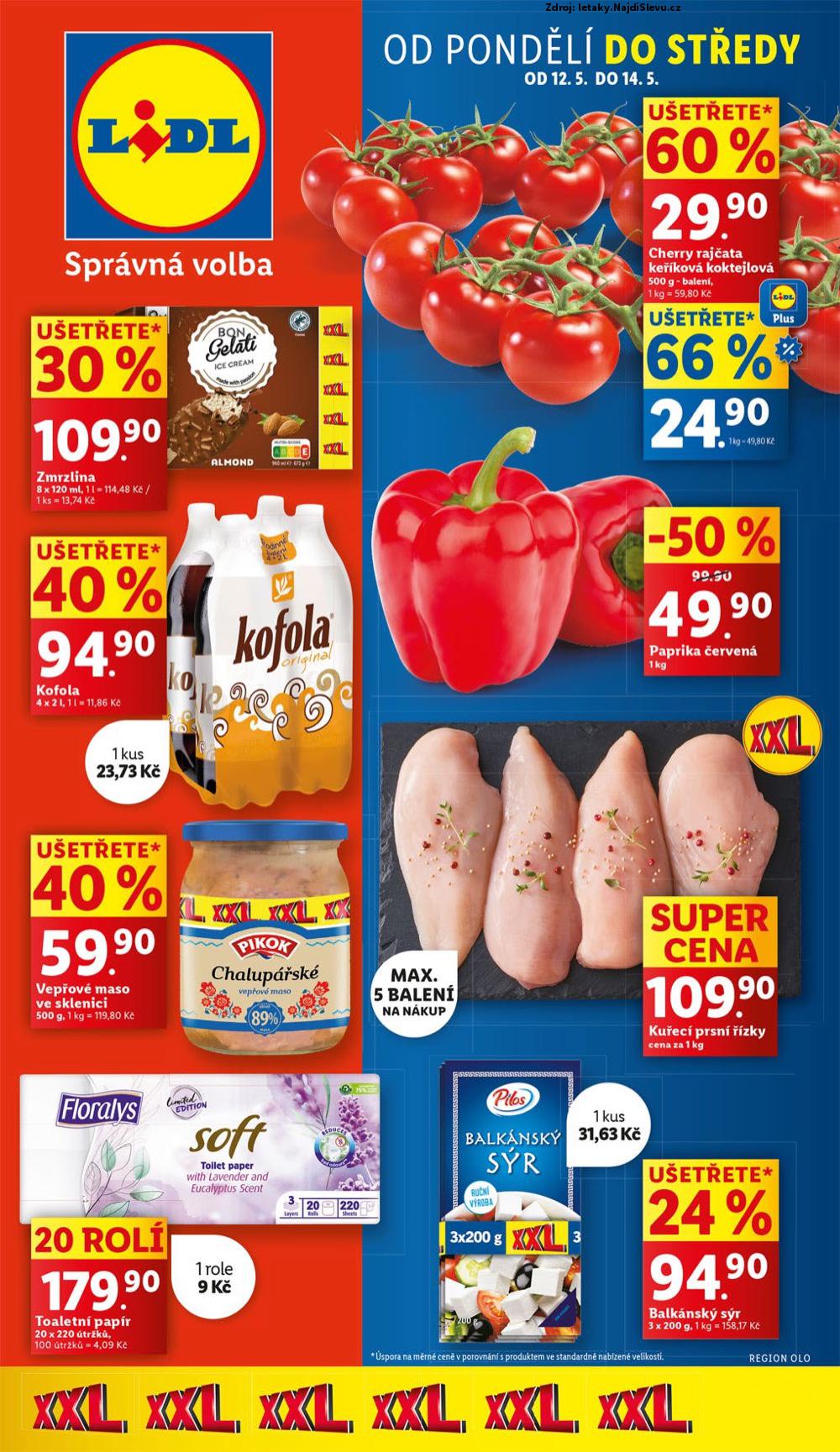 Strana 1 - letk Lidl (12. 5. - 18. 5. 2025)