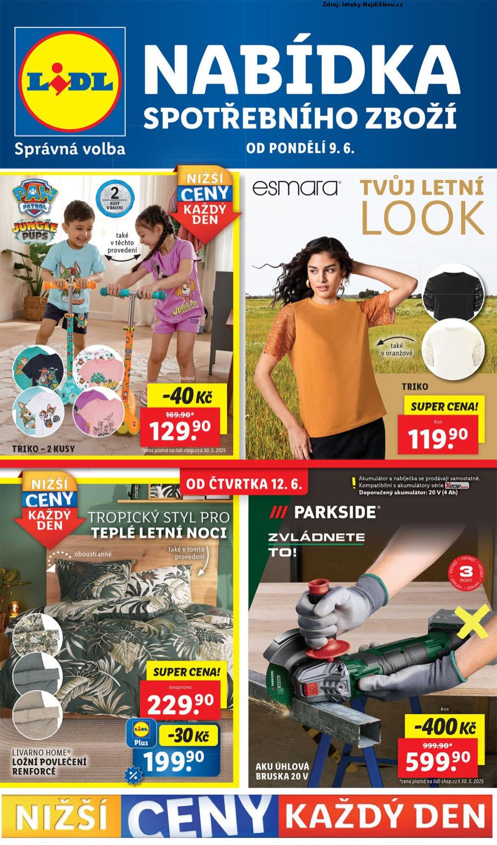 Strana 1 - leták Lidl (9. 6. - 15. 6. 2025)