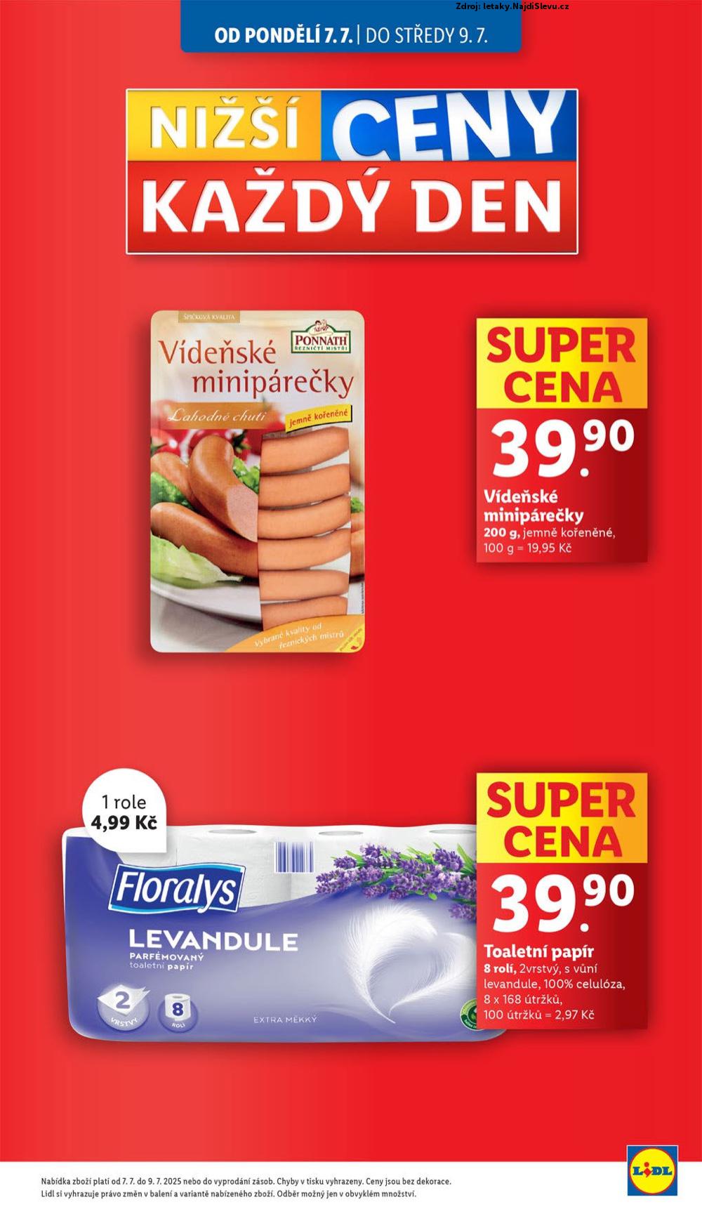 Strana 5 - letk Lidl (7. 7. - 9. 7. 2025)