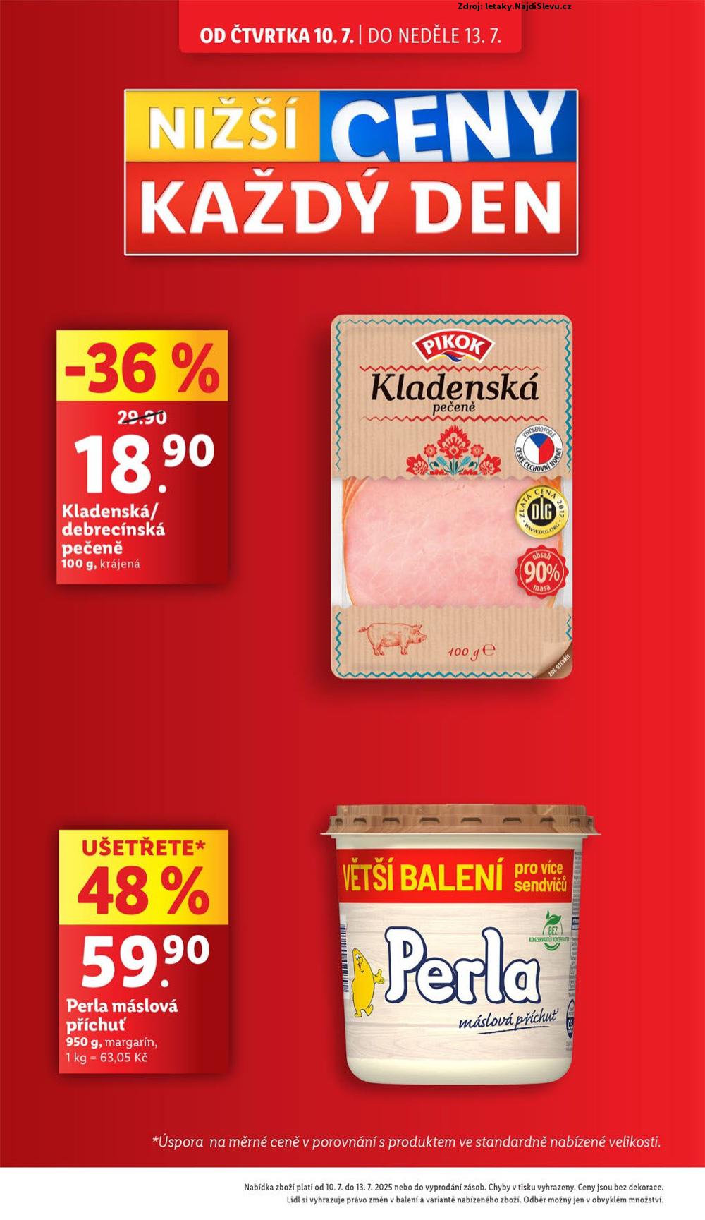 Strana 4 - letk Lidl (10. 7. - 13. 7. 2025)