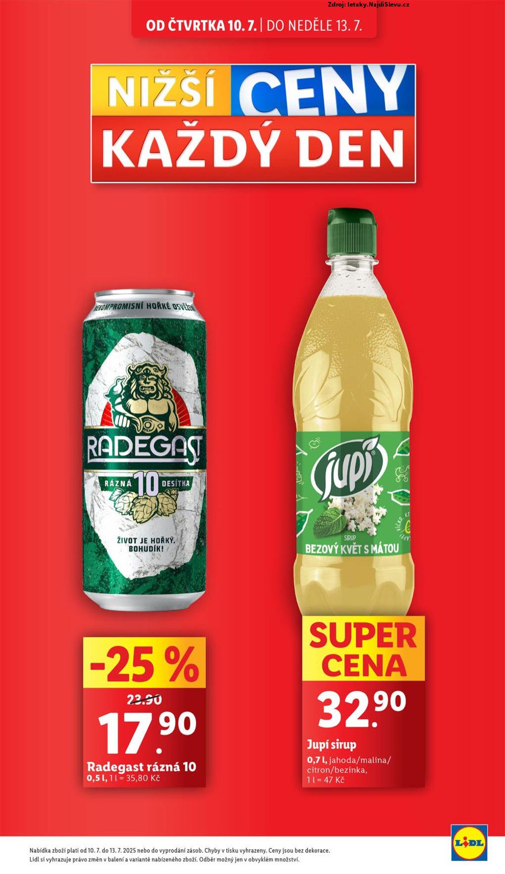 Strana 5 - letk Lidl (10. 7. - 13. 7. 2025)