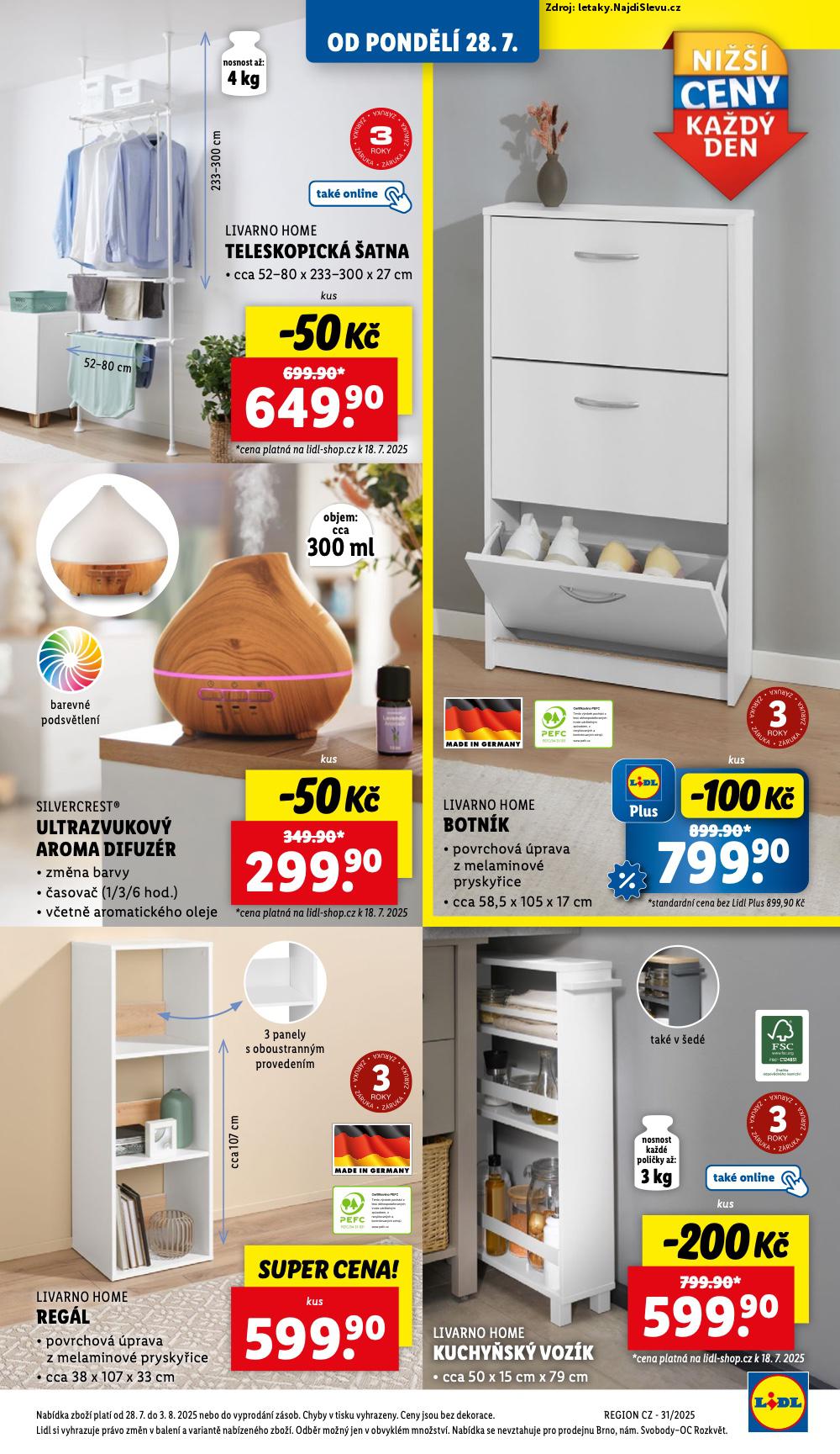Strana 3 - leták Lidl (28. 7. - 3. 8. 2025)