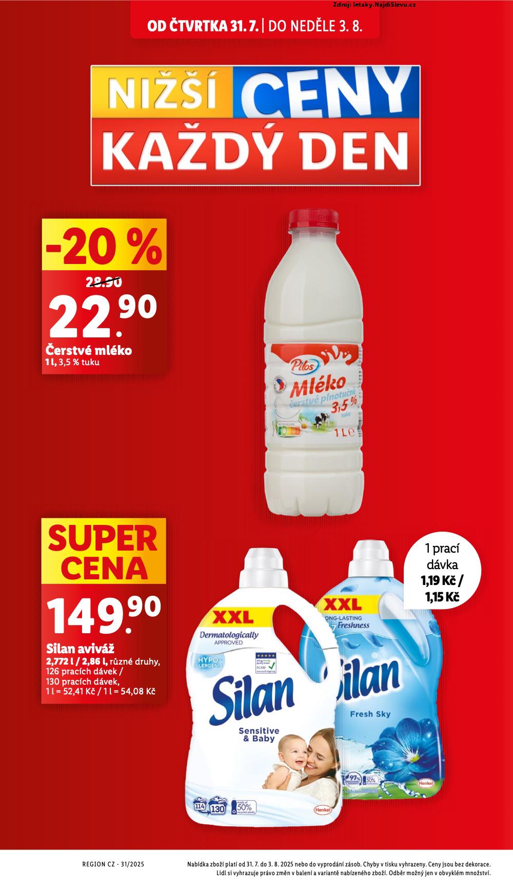 Strana 4 - letk Lidl (31. 7. - 3. 8. 2025)
