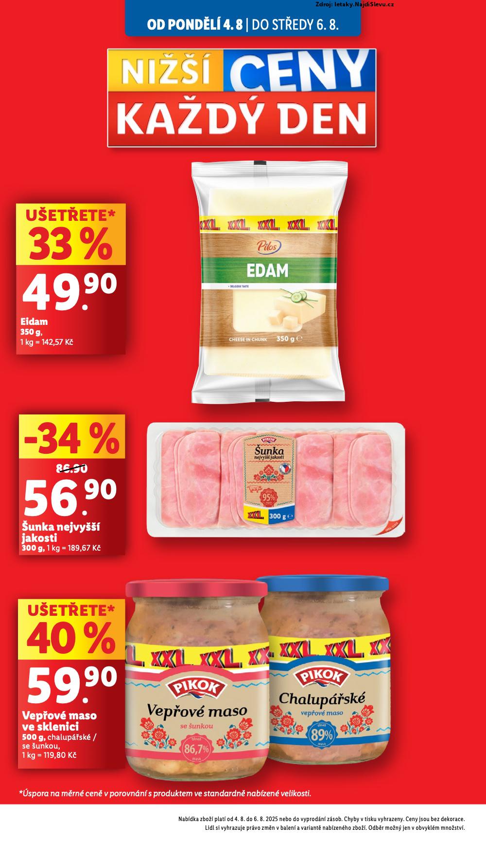 Strana 2 - letk Lidl (4. 8. - 6. 8. 2025)
