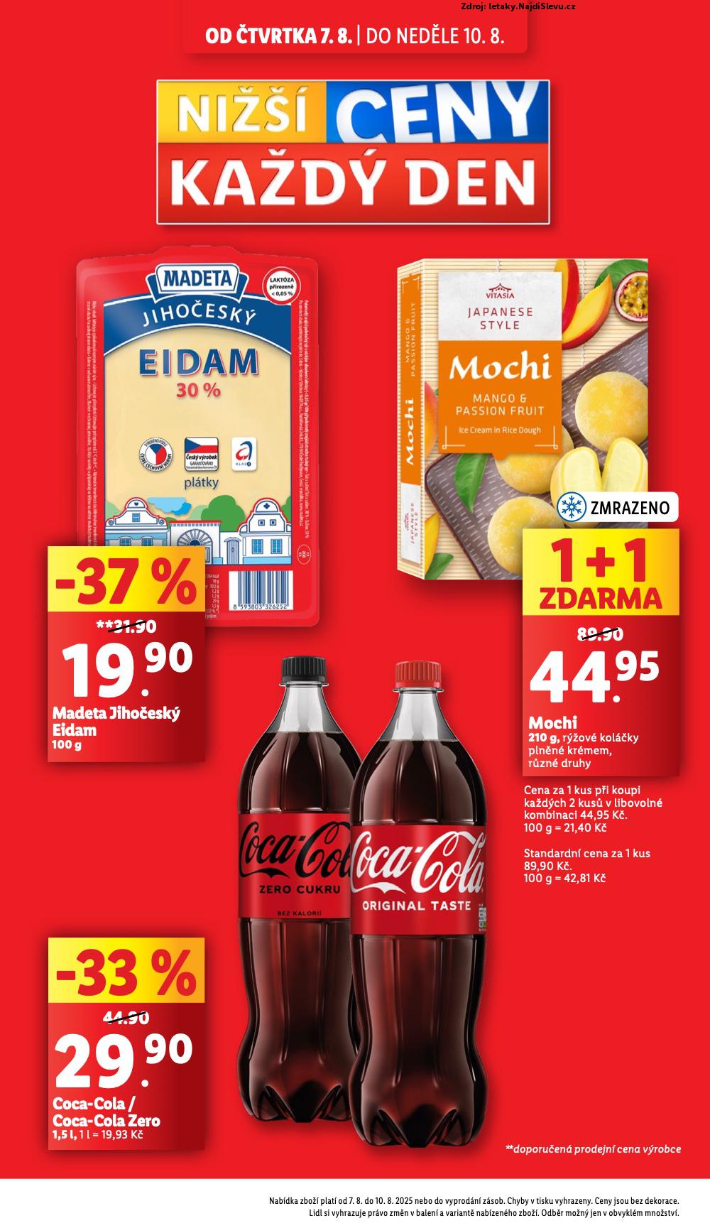 Strana 2 - letk Lidl (7. 8. - 10. 8. 2025)