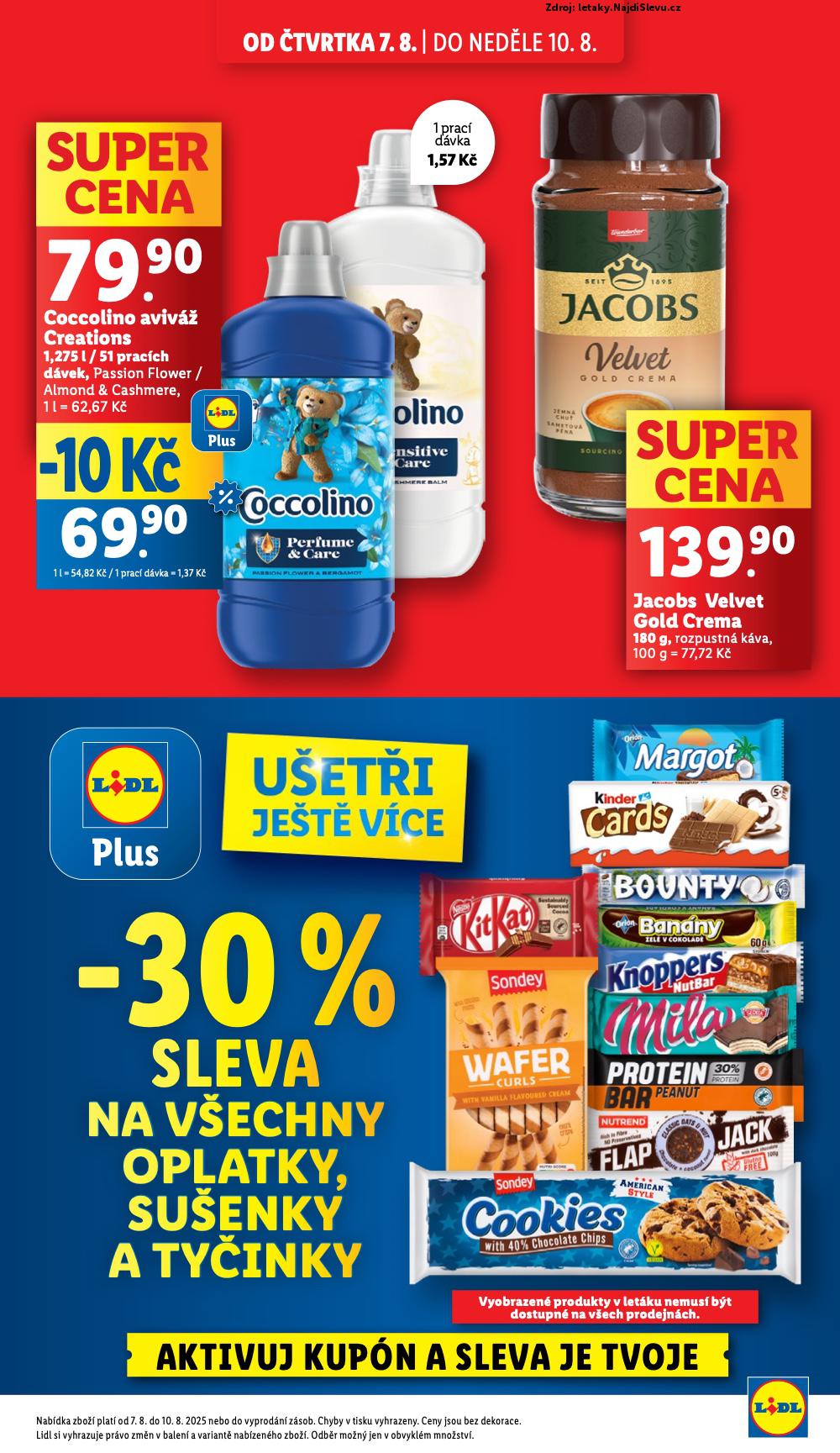 Strana 3 - letk Lidl (7. 8. - 10. 8. 2025)