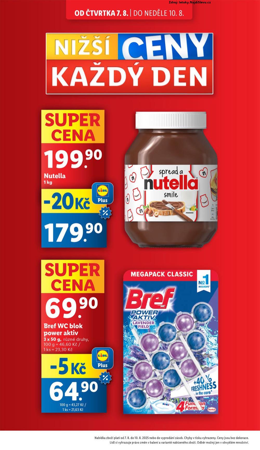 Strana 4 - letk Lidl (7. 8. - 10. 8. 2025)