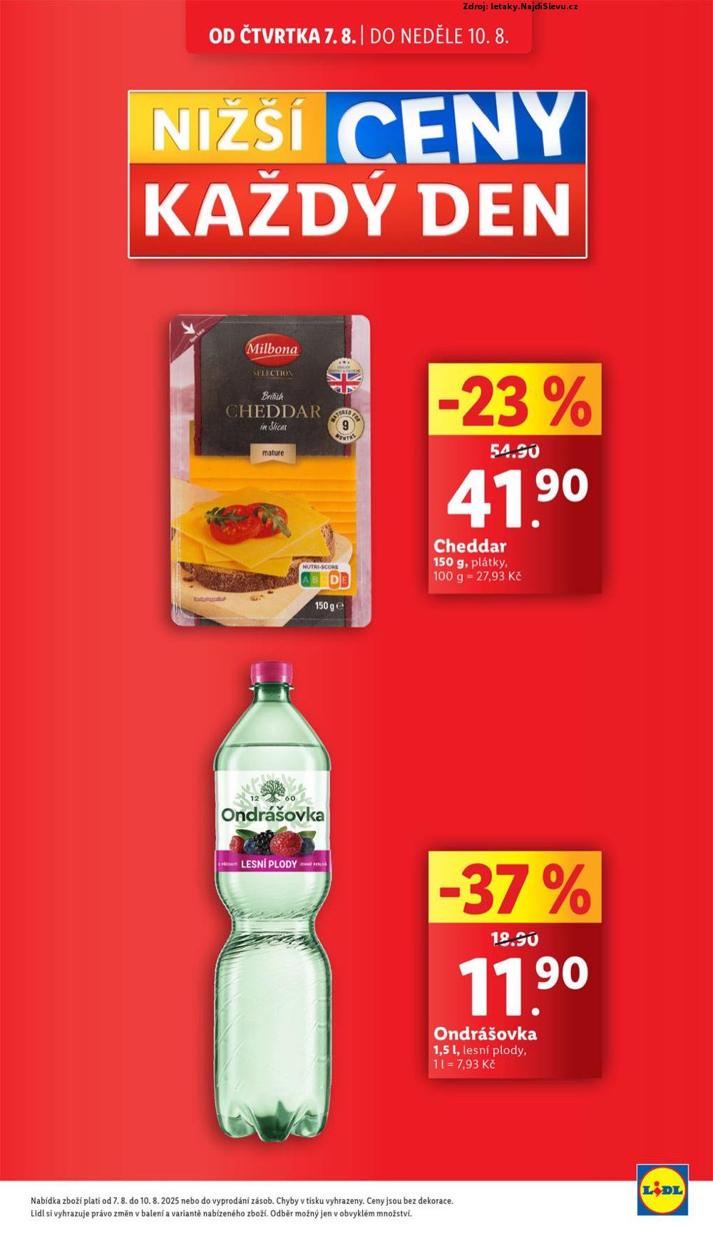 Strana 5 - letk Lidl (7. 8. - 10. 8. 2025)