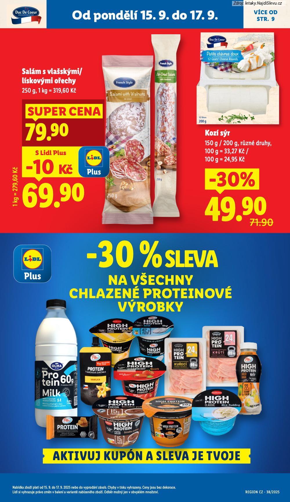 Strana 3 - leták Lidl (15. 9. - 17. 9. 2025)