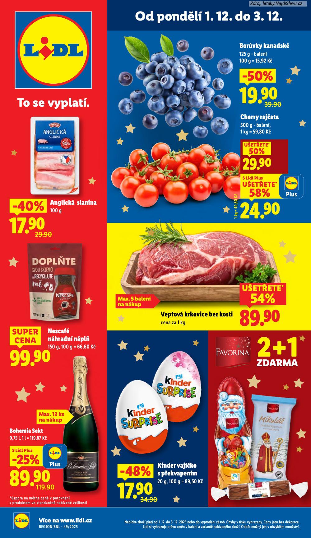 Let�k Lidl (1. 12. - 3. 12. 2025) - strana 1 z 59