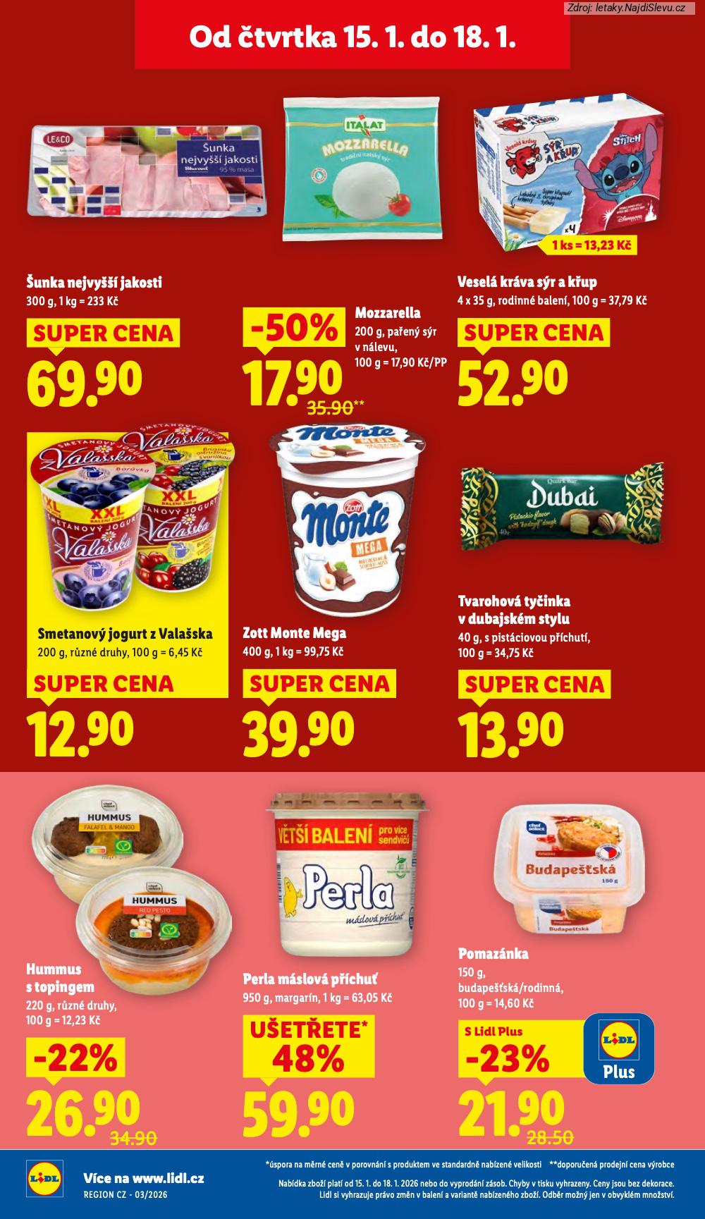 Let�k Lidl (15. 1. - 18. 1. 2026) - strana 14 z 41