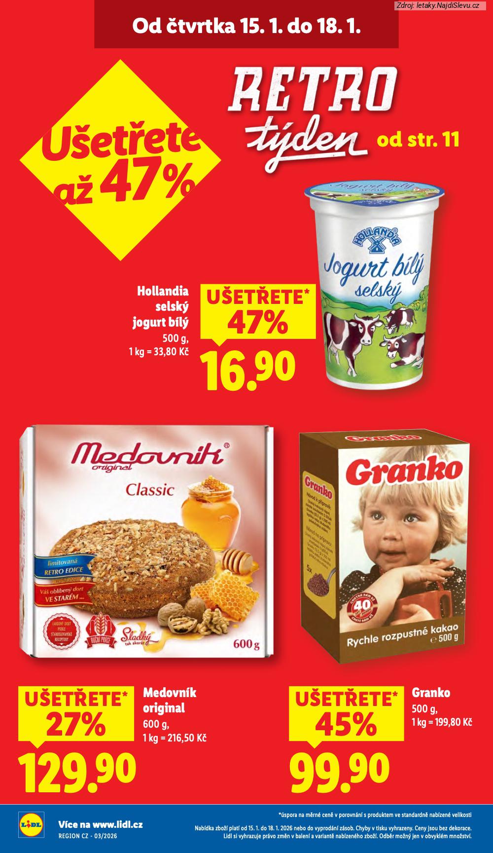 Let�k Lidl (15. 1. - 18. 1. 2026) - strana 2 z 41