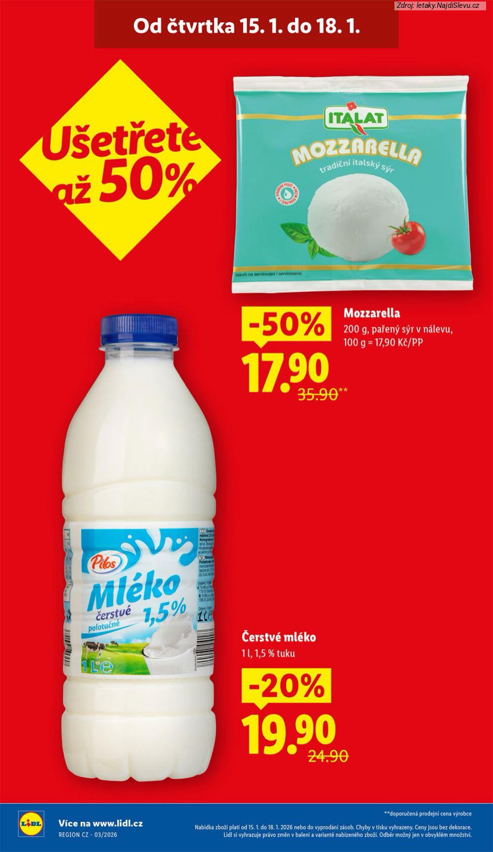 Let�k Lidl (15. 1. - 18. 1. 2026) - strana 4 z 41