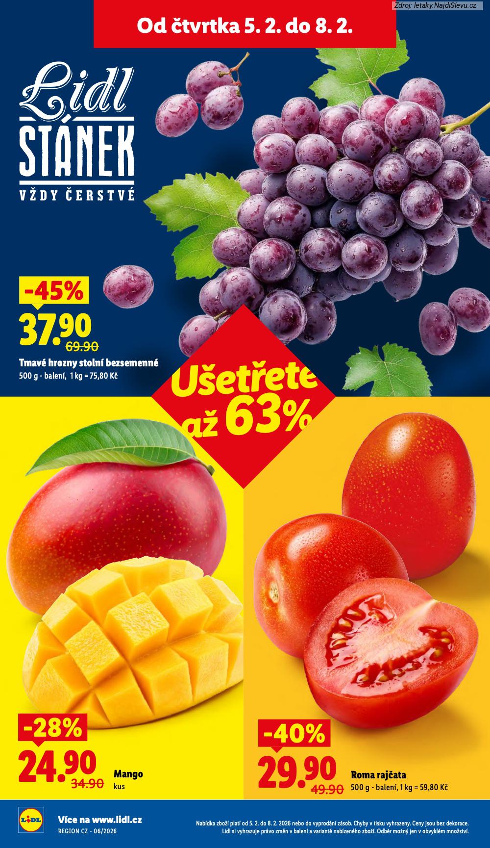Let�k Lidl  (5. 2. - 8. 2. 2026) - str. 10: ROMA RAJ�ATA, MANGO, TMAV� HROZNY