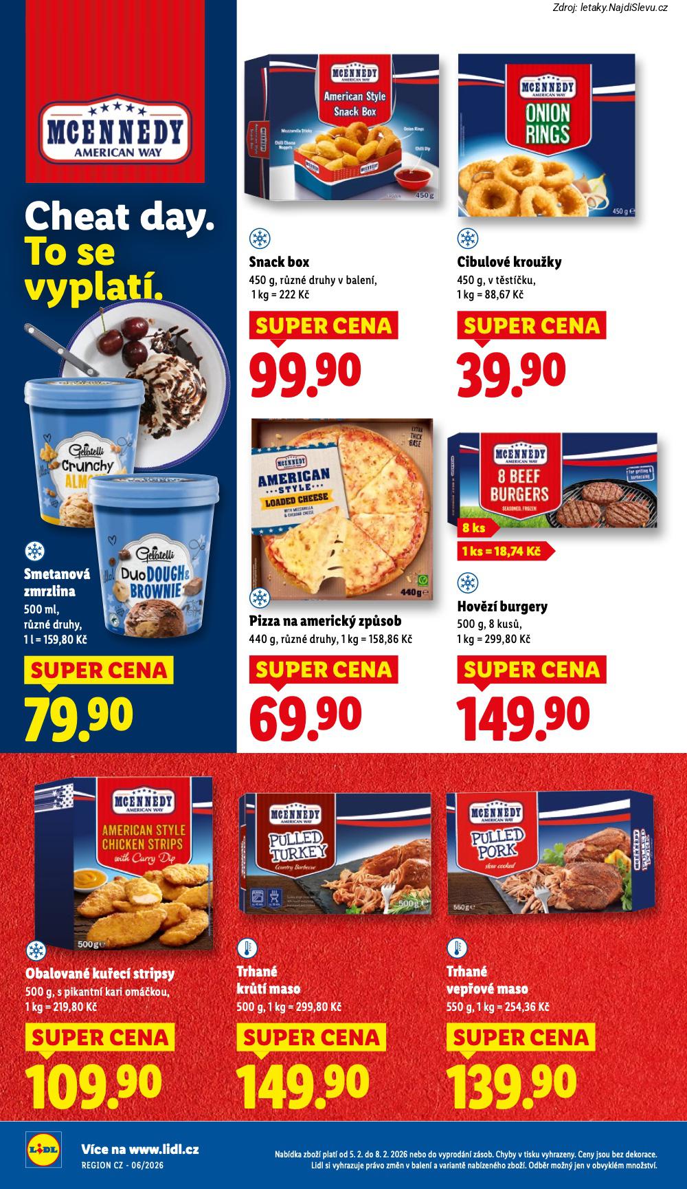 Let�k Lidl  (5. 2. - 8. 2. 2026) - str. 16: TRHAN� VEP�OV�, OBALOVAN� KU�EC�, TRHAN� KR�T�, HOV�Z� BURGERY