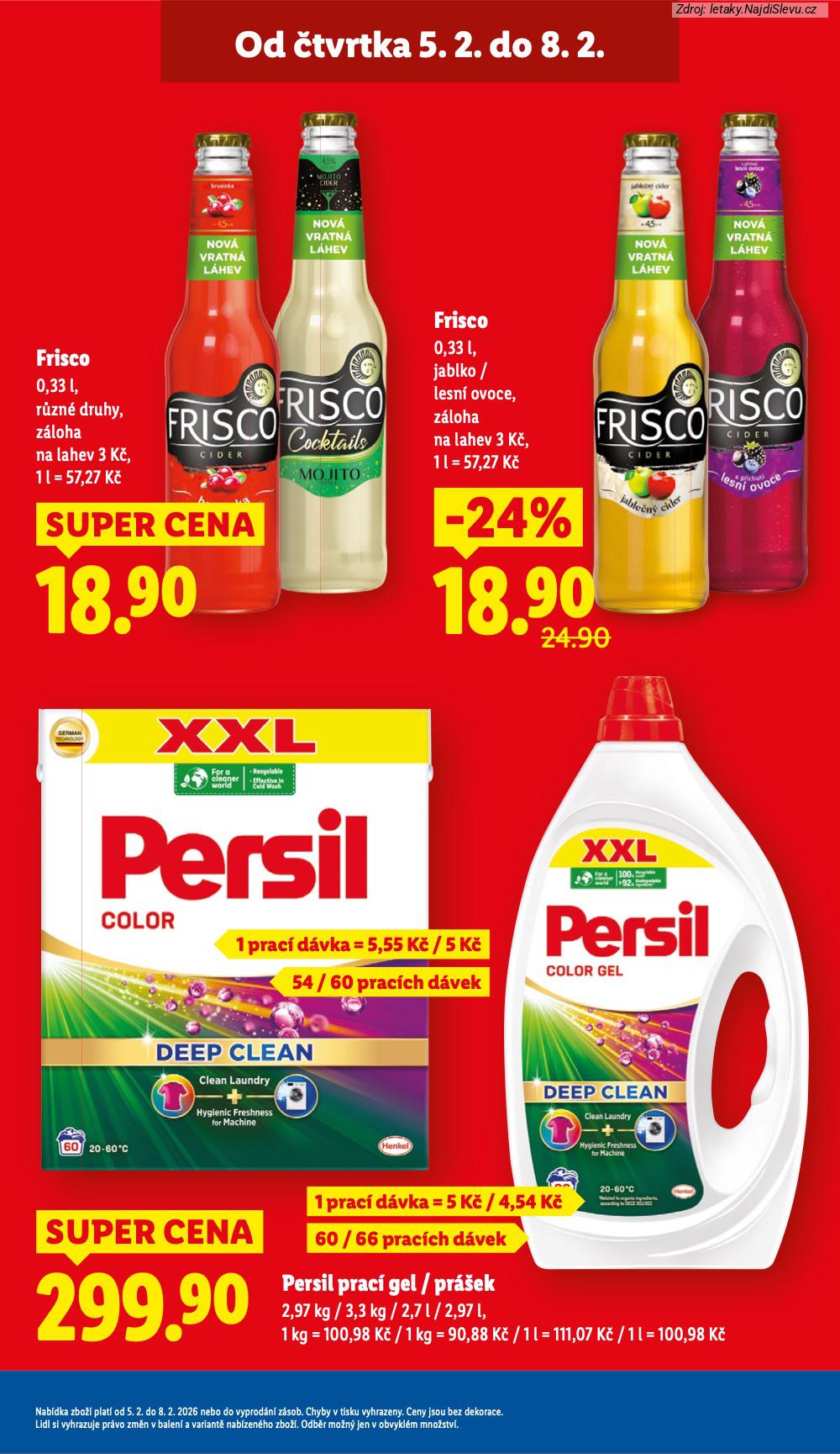 Let�k Lidl  (5. 2. - 8. 2. 2026) - str. 5: PERSIL PRAC�, FRISCO