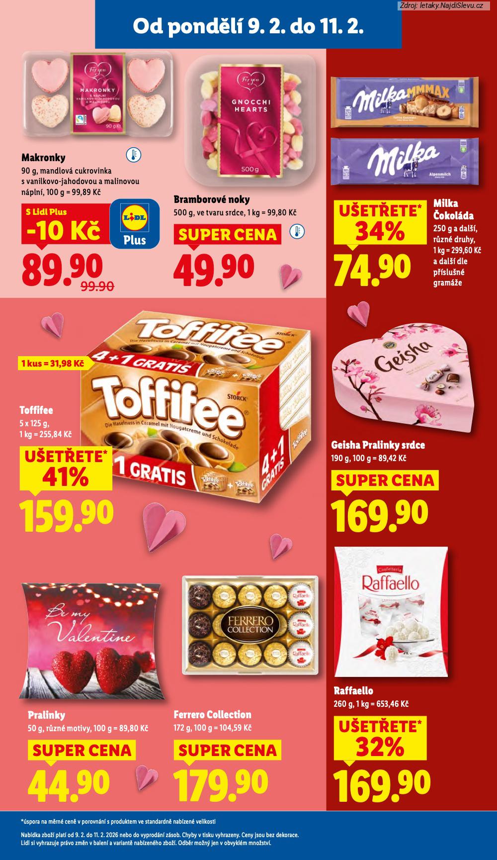 Let�k Lidl  (12. 2. - 15. 2. 2026) - str. 17: BRAMBOROV� NOKY, RAFFAELLO, FERRERO COLLECTION, PRALINKY