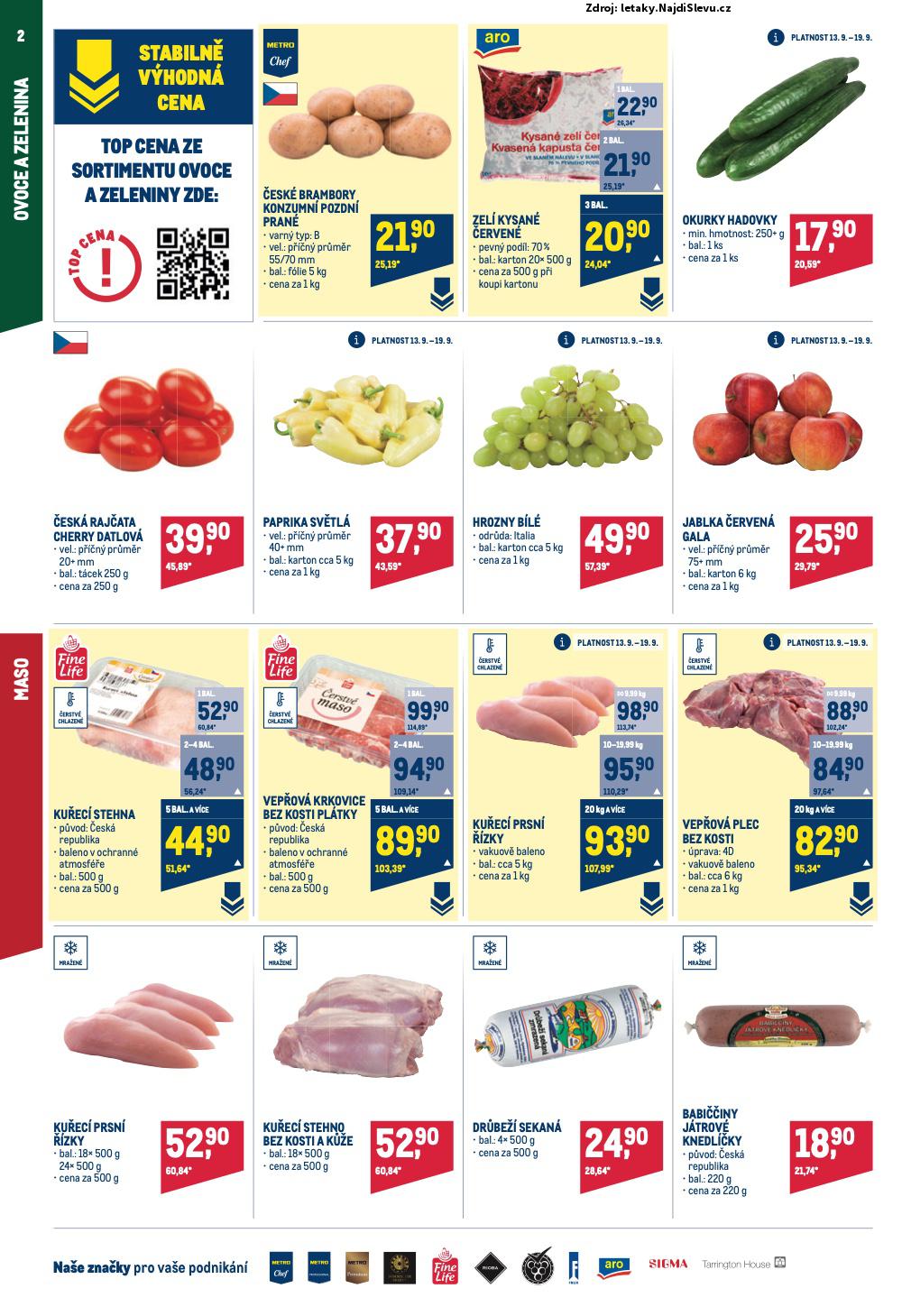 Strana 2 - letk Makro (13. 9. - 26. 9. 2023)