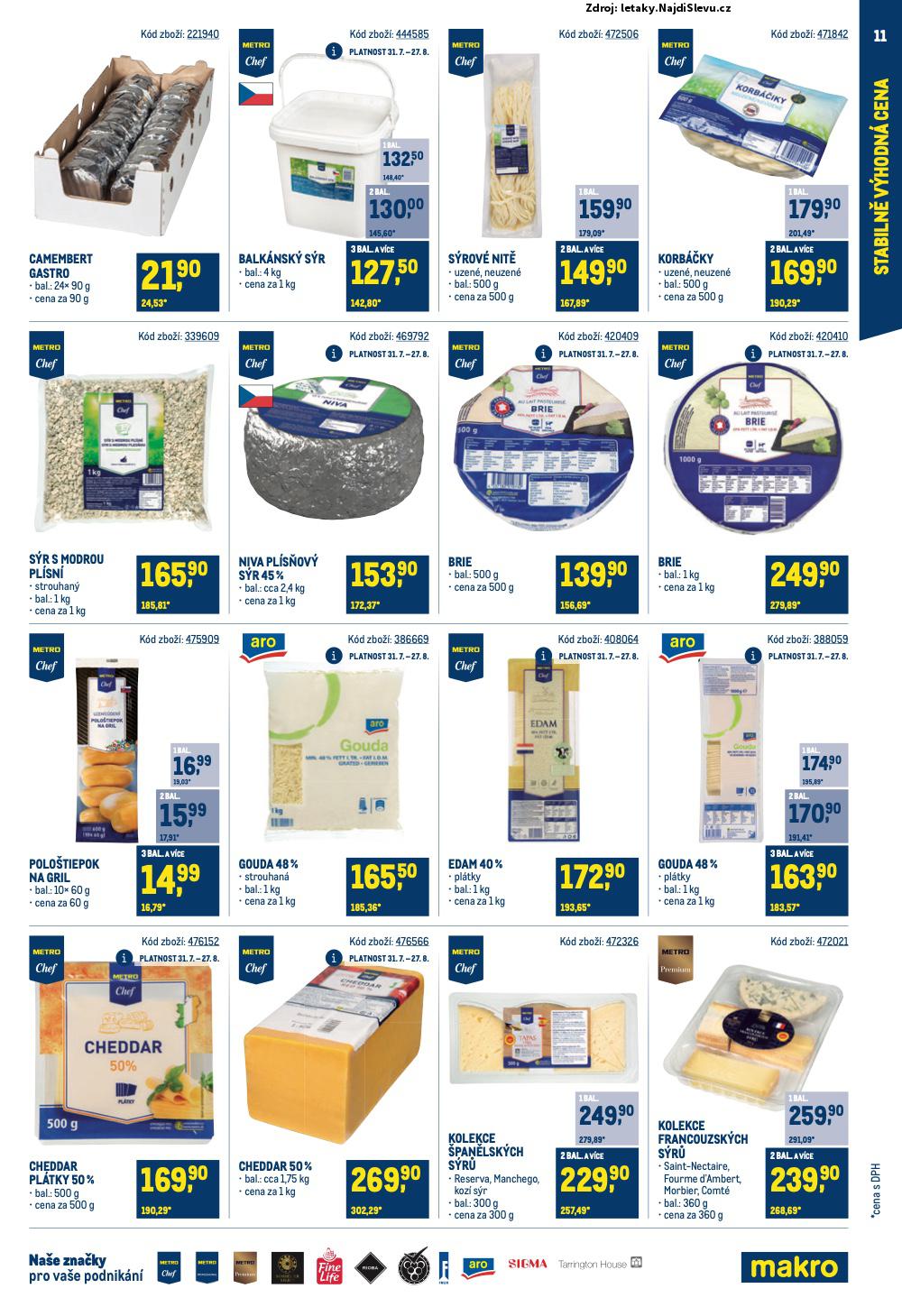 Strana 11 - leták Makro (31. 7. - 24. 9. 2024)
