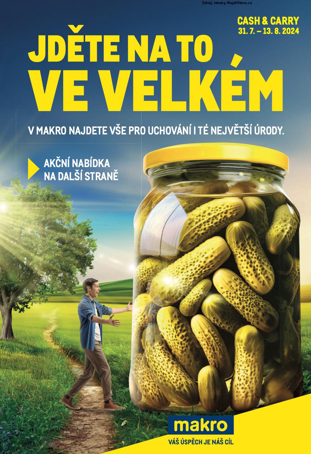 Strana 1 - leták Makro (31. 7. - 13. 8. 2024)
