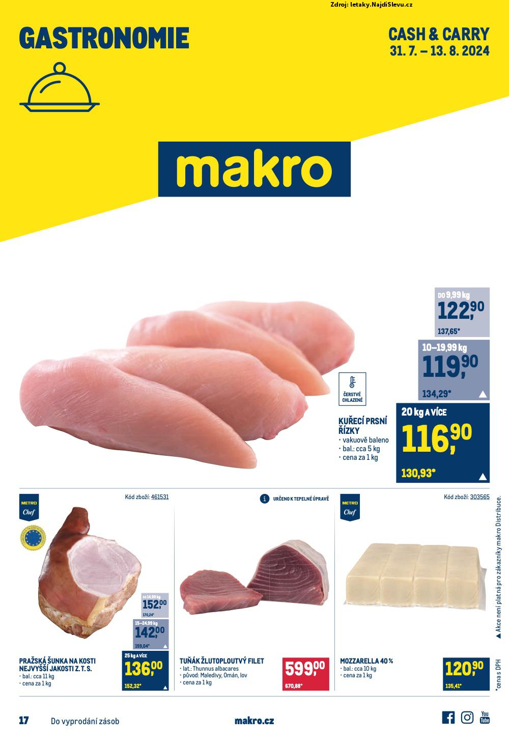 Strana 1 - leták Makro (31. 7. - 13. 8. 2024)