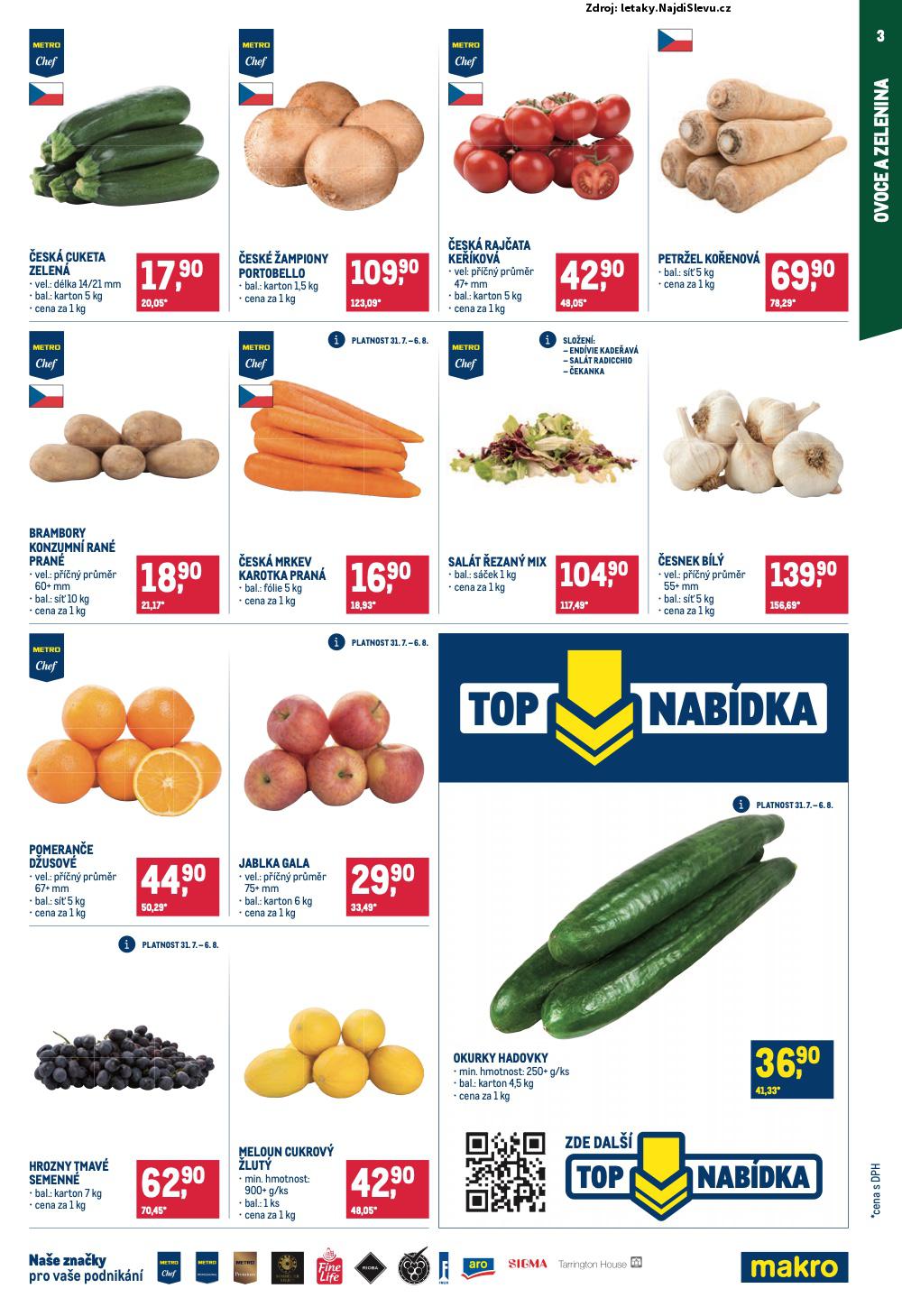 Strana 3 - leták Makro (31. 7. - 13. 8. 2024)