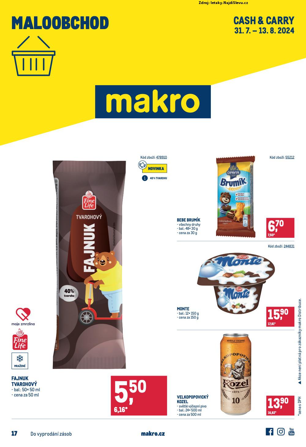 Strana 1 - letk Makro (31. 7. - 13. 8. 2024)