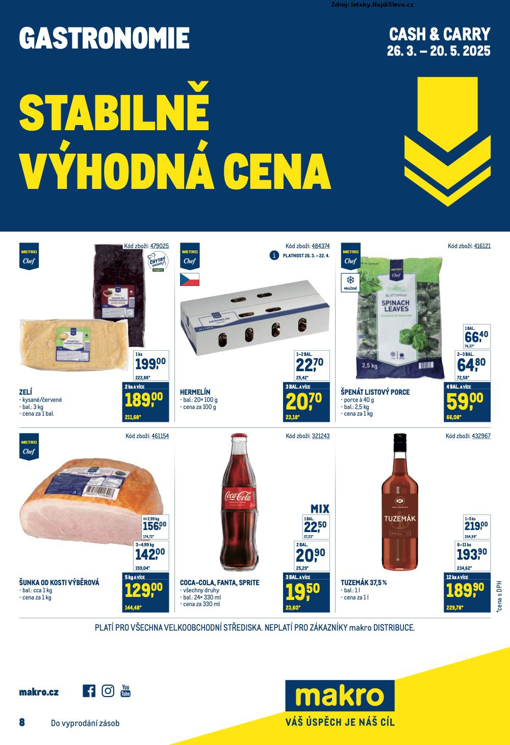 Strana 1 - leták Makro (26. 3. - 20. 5. 2025)