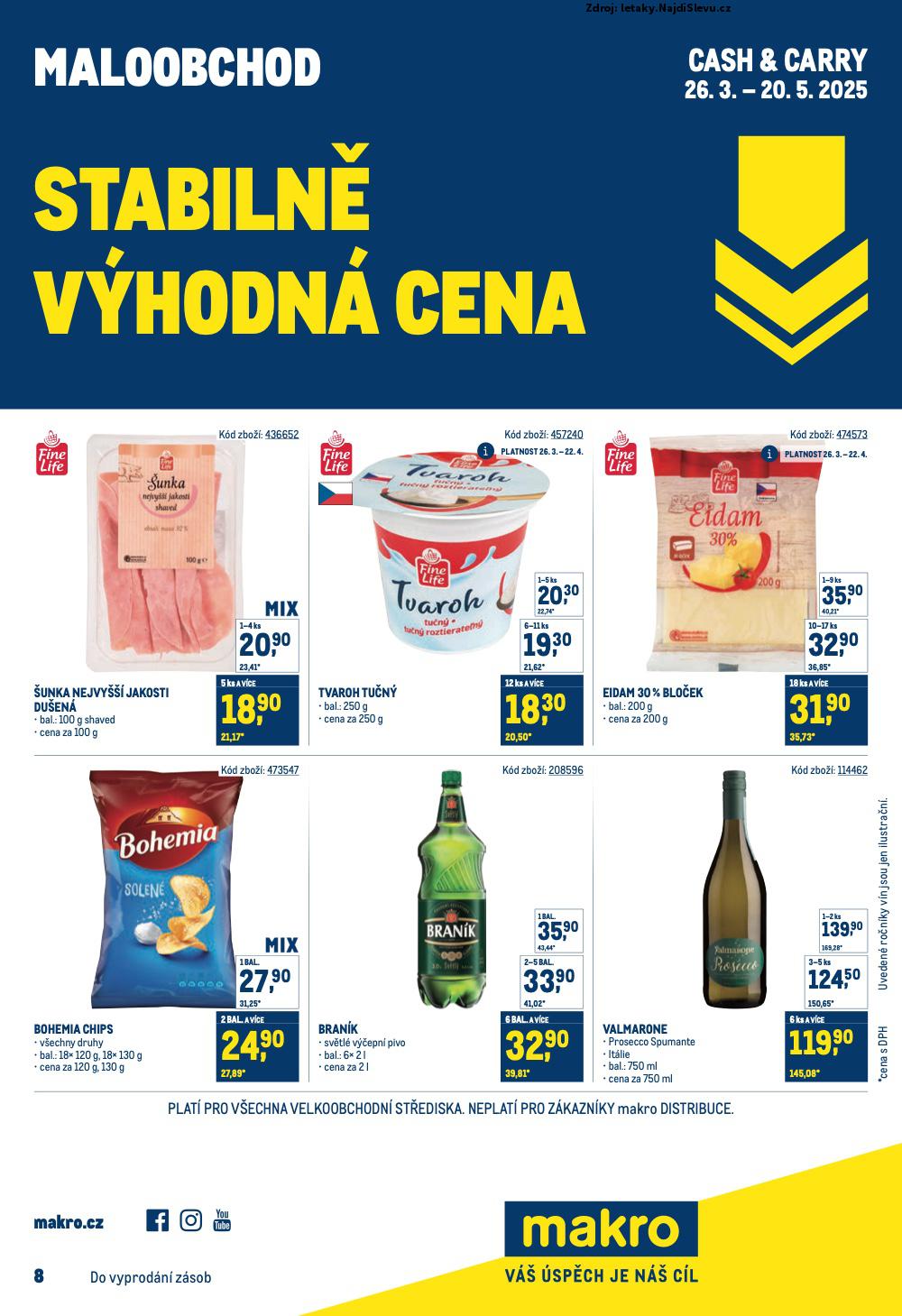 Strana 1 - leták Makro (26. 3. - 20. 5. 2025)