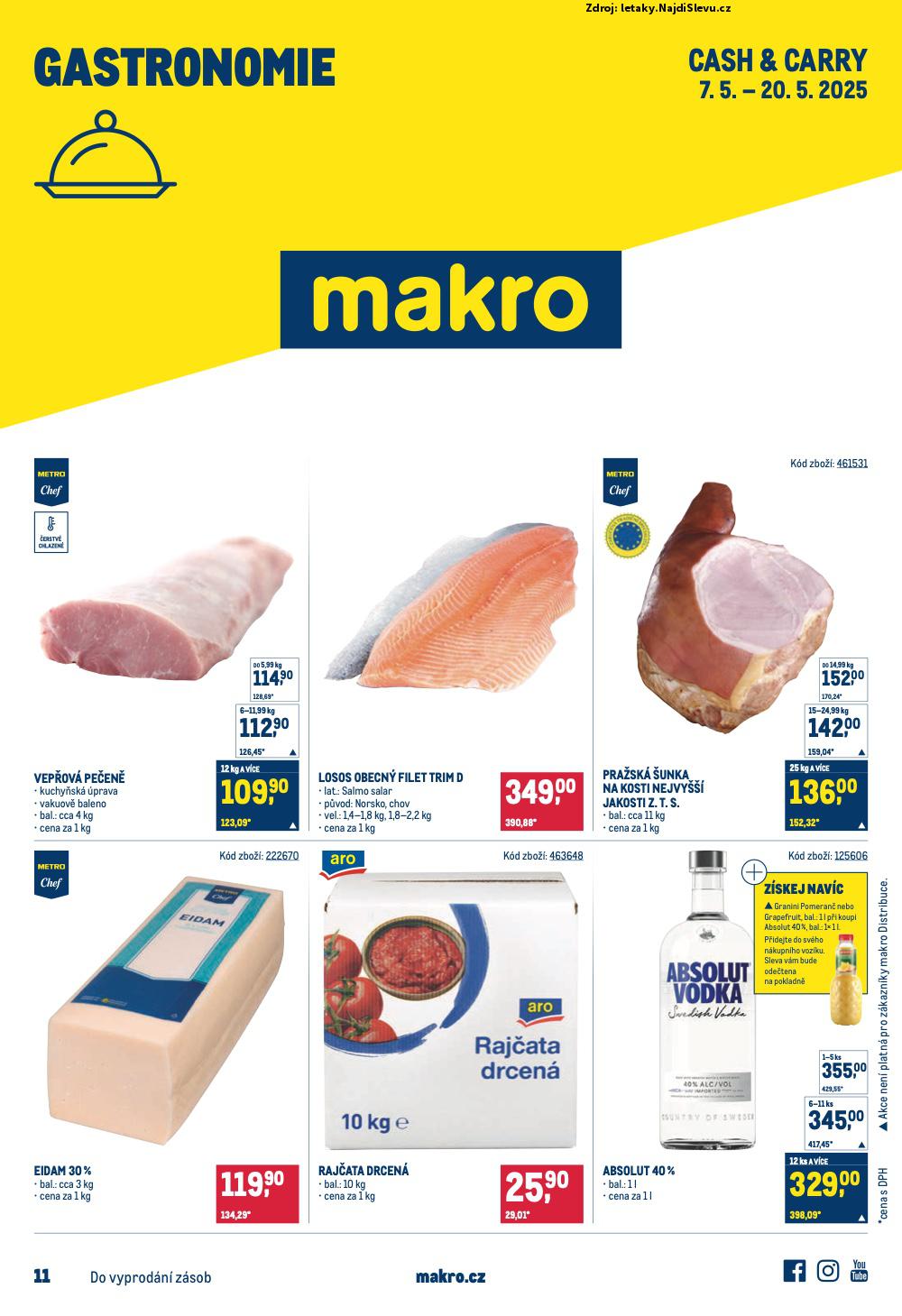 Strana 1 - leták Makro (7. 5. - 20. 5. 2025)