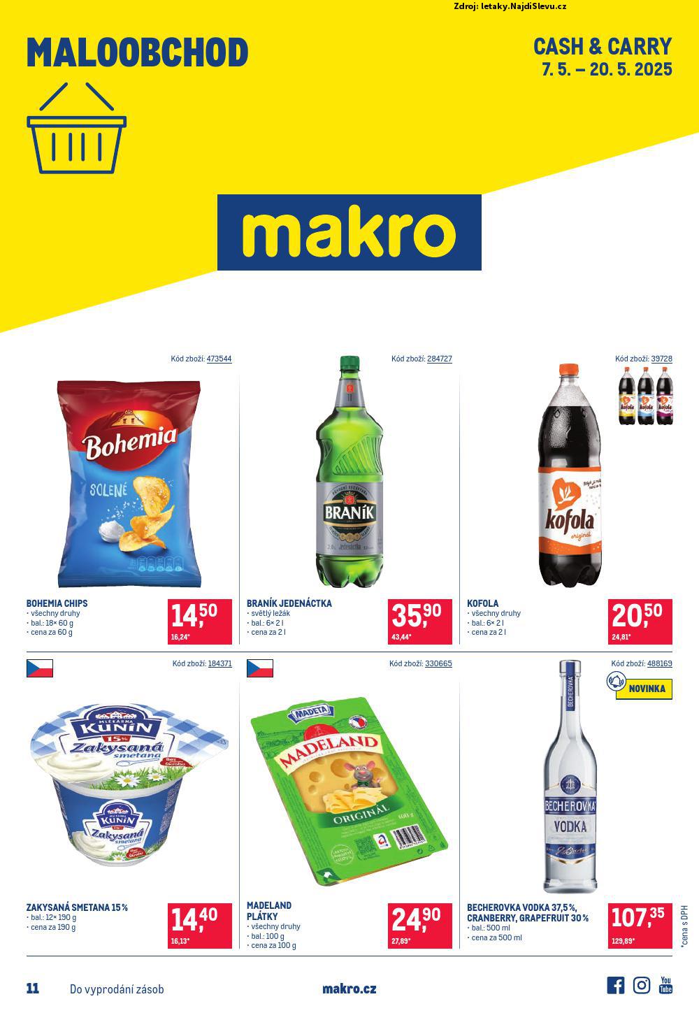Strana 1 - leták Makro (7. 5. - 20. 5. 2025)