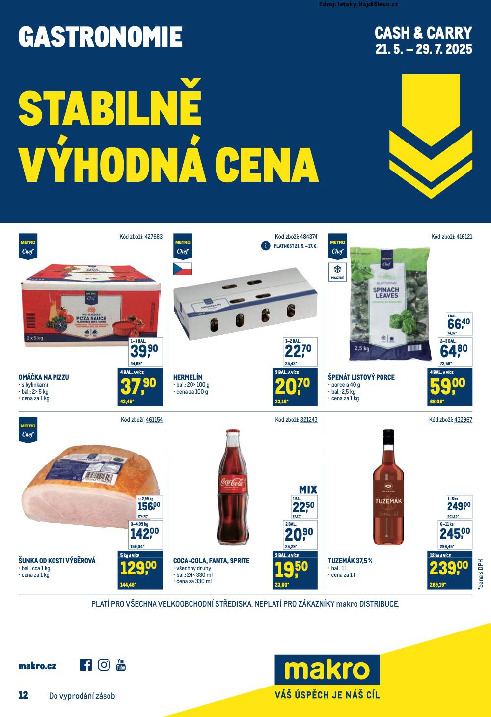 Strana 1 - leták Makro (21. 5. - 29. 7. 2025)