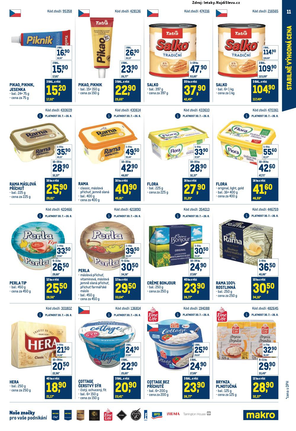 Strana 11 - leták Makro (30. 7. - 23. 9. 2025)