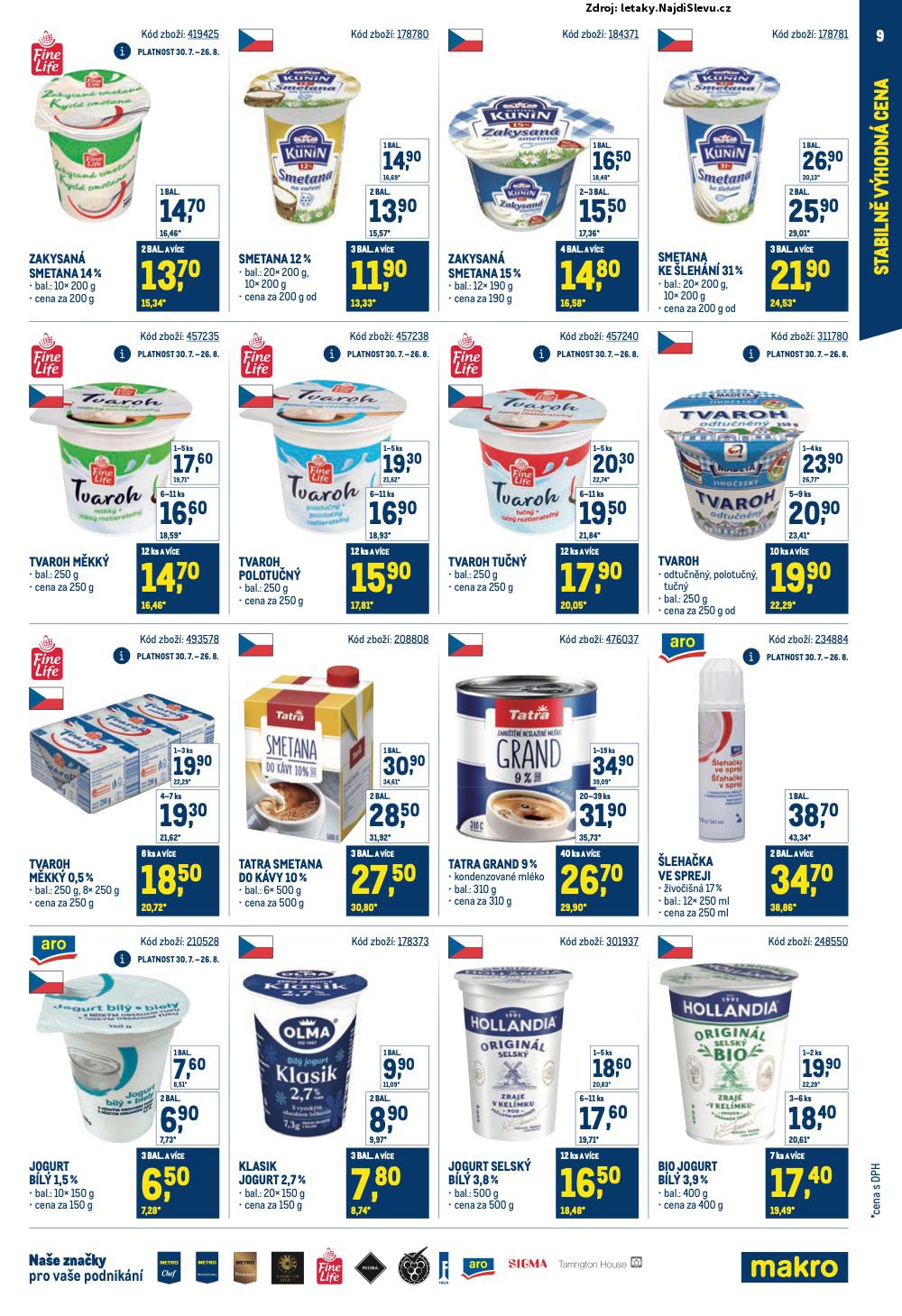Strana 9 - leták Makro (30. 7. - 23. 9. 2025)