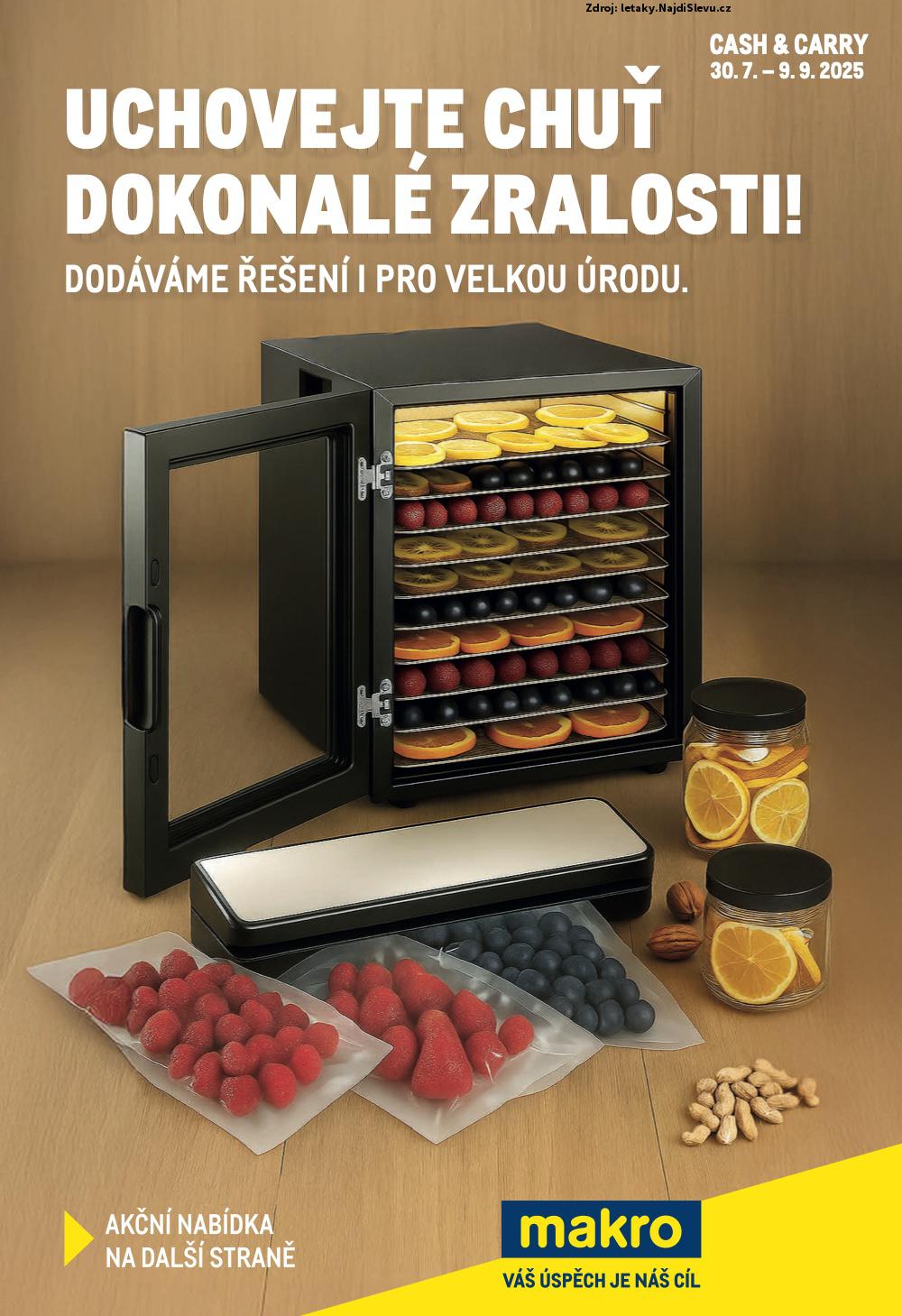 Strana 1 - letk Makro (30. 7. - 9. 9. 2025)