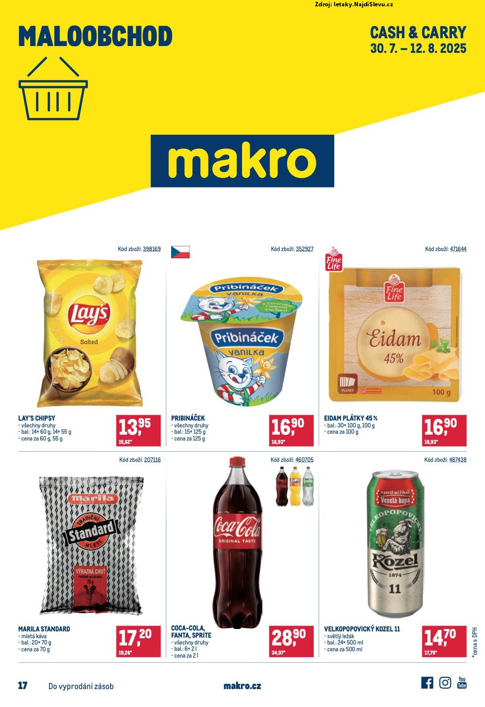 Strana 1 - leták Makro (30. 7. - 12. 8. 2025)
