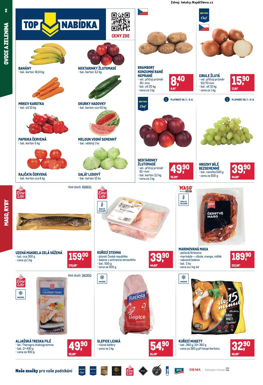 Strana 2 - leták Makro (30. 7. - 12. 8. 2025)