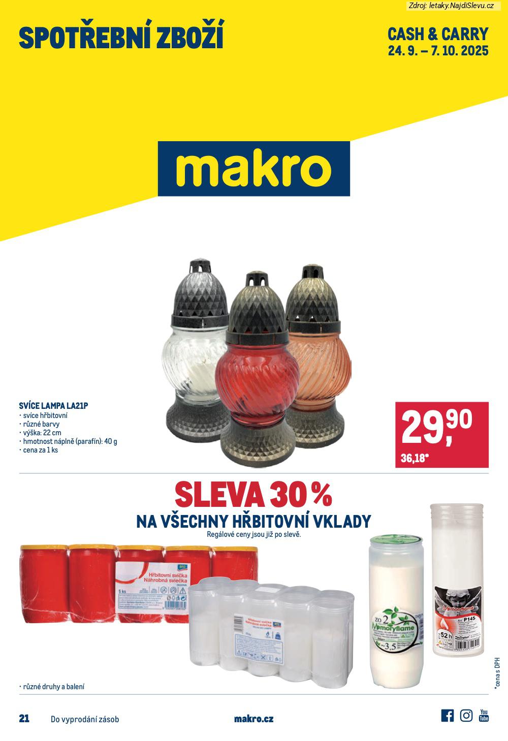 Strana 1 - let�k Makro (24. 9. - 7. 10. 2025)