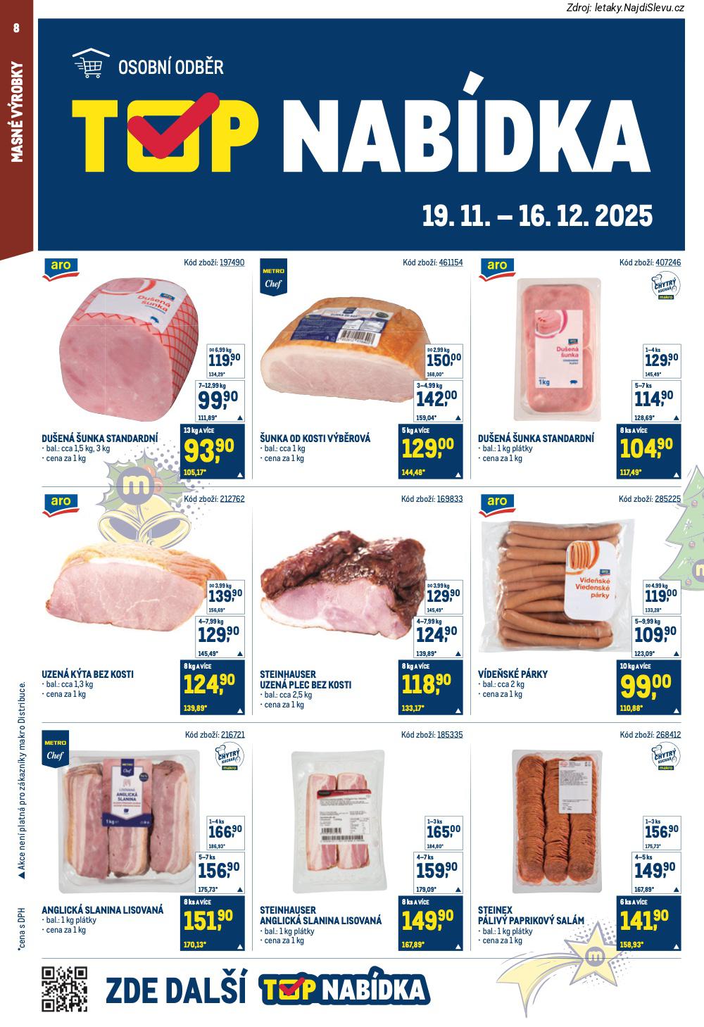 Strana 8 - leták Makro (19. 11. - 2. 12. 2025)